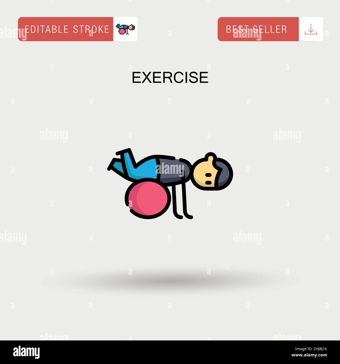 Exercise Simple vector icon Stock Vector Image & Art - Alamy