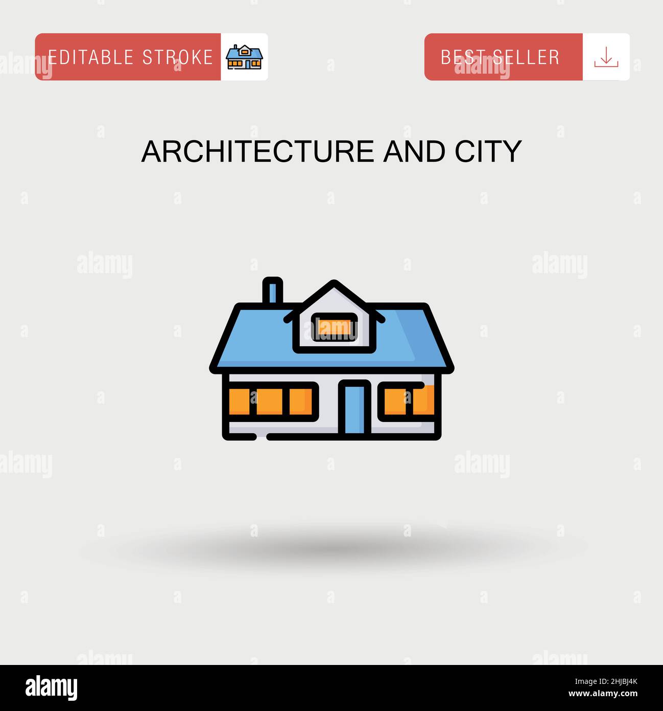 Architecture and city Simple vector icon Stock Vector Image & Art - Alamy