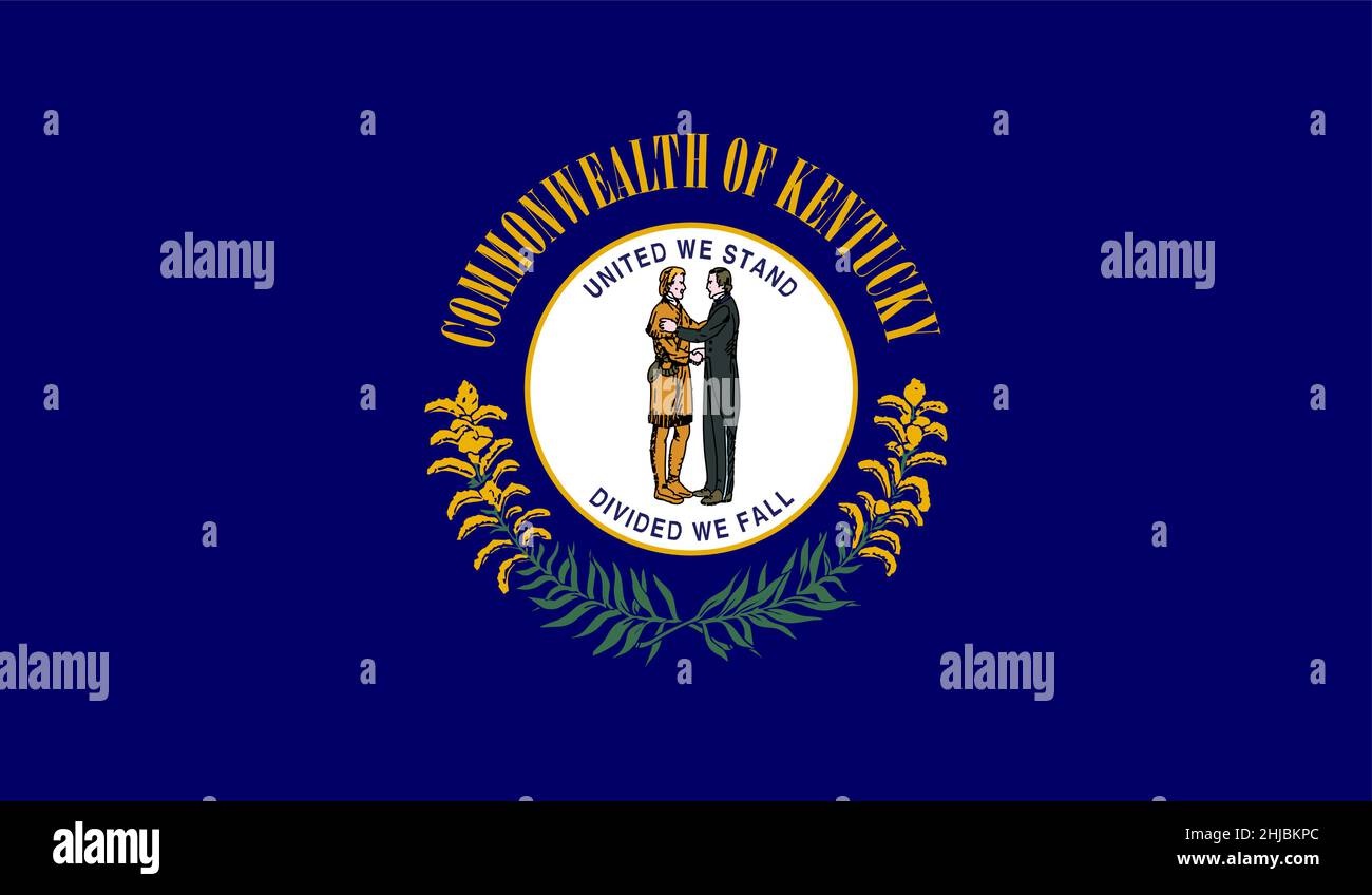 Commonwealth of Kentucky U.S. State Vector Illustration Stock Vector ...