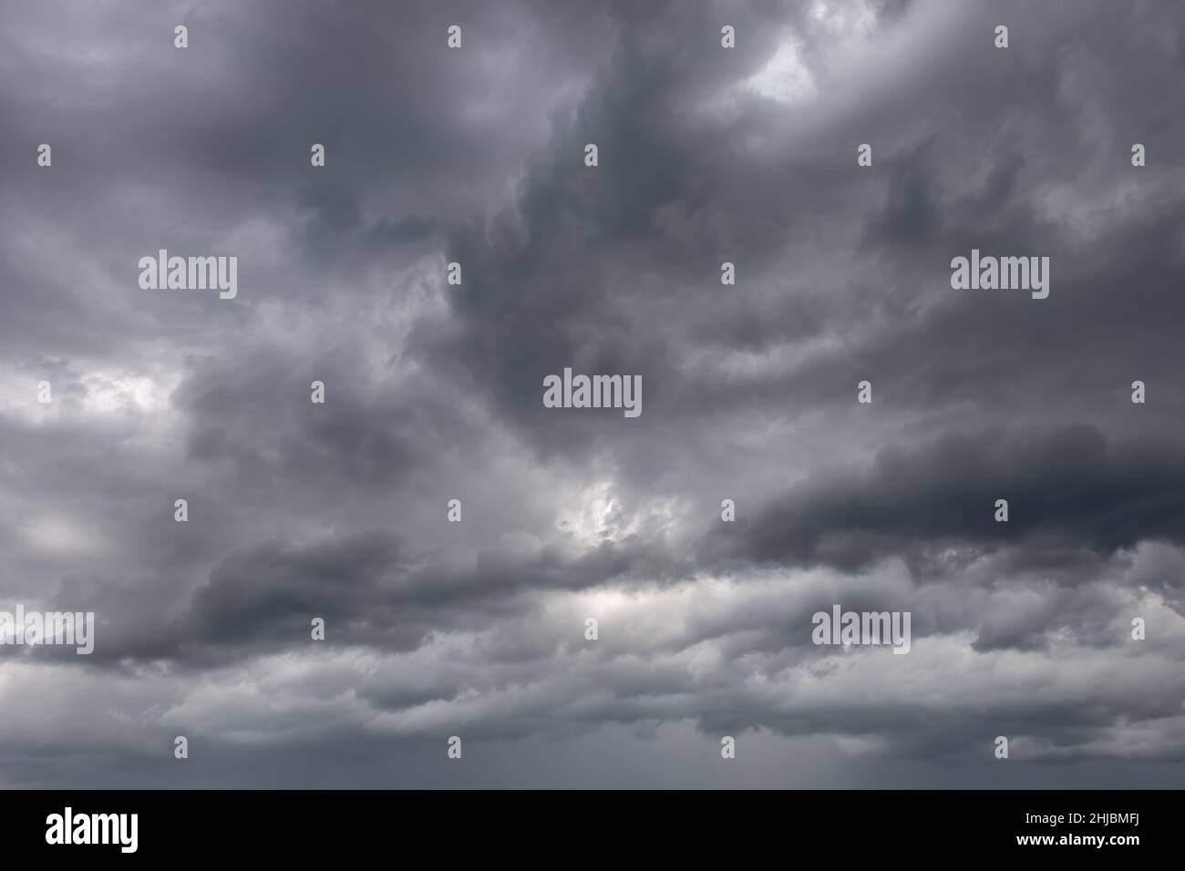 Dramatic Cloudscape Area. Dark gray clouds. Storm clouds background Stock Photo