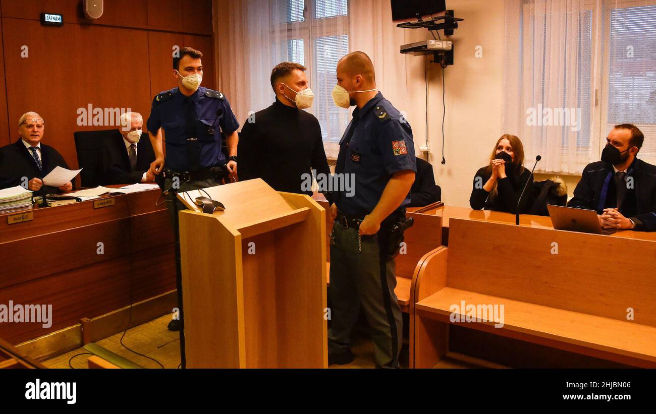 Ostrava, Czech Republic. 28th Jan, 2022. The Ostrava Regional Court meted  out a prison sentence of 5.5 and 8.5 years to a Polish couple for trading a  hallucinogenic drink based on old
