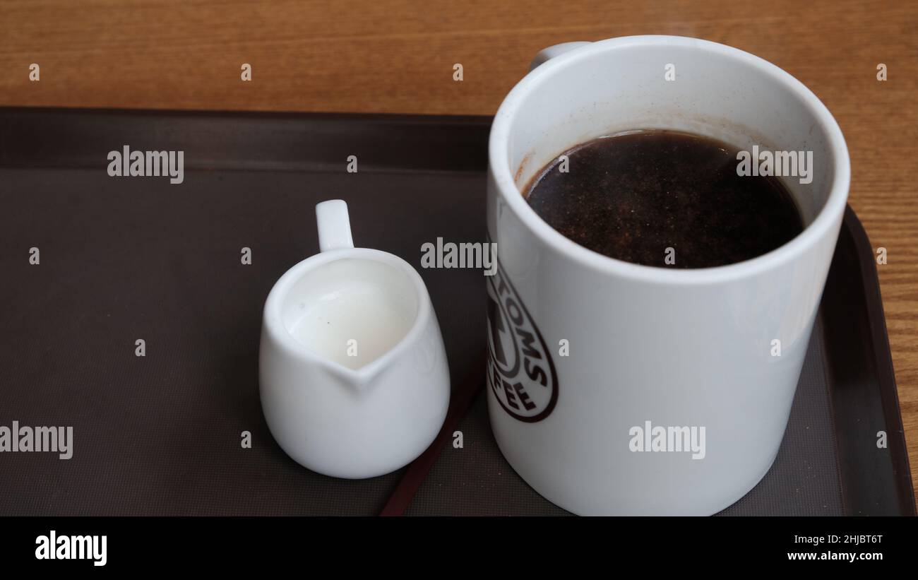 Tom n Toms Ceramic Hot Coffee Cup at Sukhumvit Road Store Khlong Toei