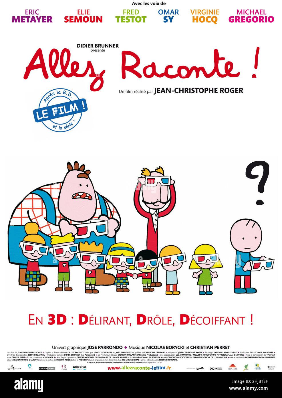 Allez raconte !  Year : 2010 France / Belgium / Luxembourg Director : Jean-Christophe Roger   Animation French poster Stock Photo