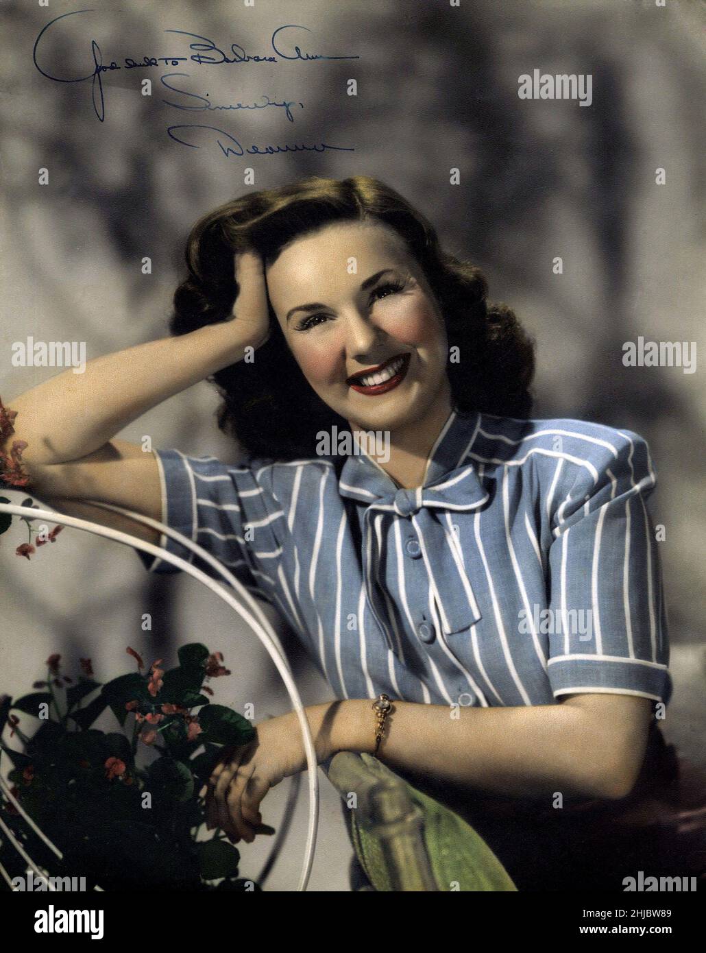Deanna Durbin Portrait, ca 1945 Stock Photo