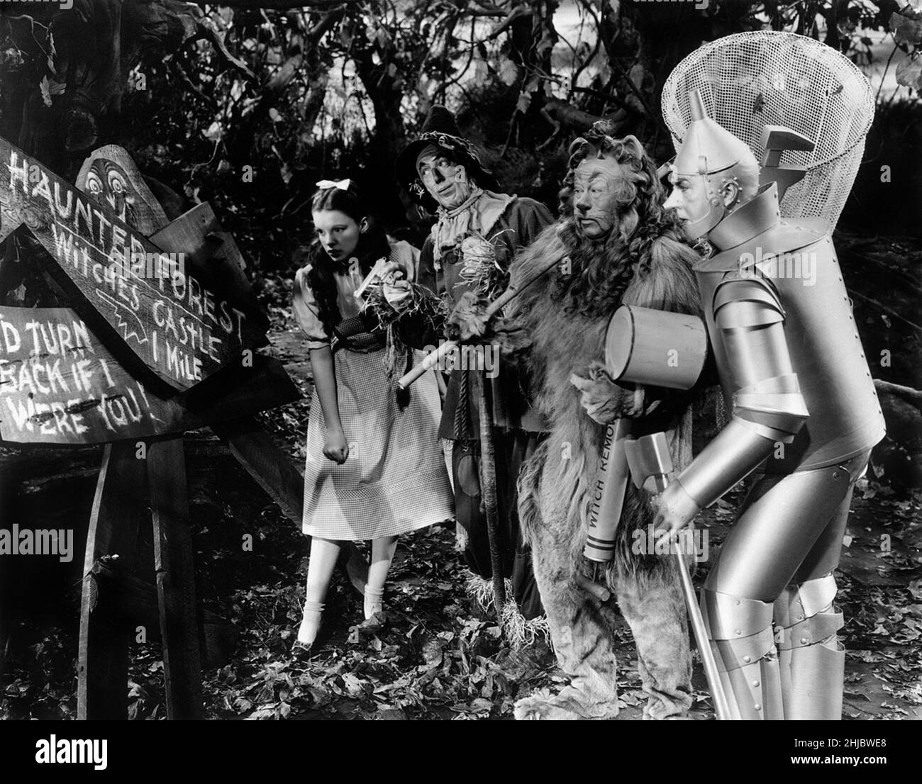 The Wizard of Oz  Year: 1939 USA Judy Garland, Ray Bolger, Bert Lahr, Jack Haley,  Director : Victor Fleming Stock Photo