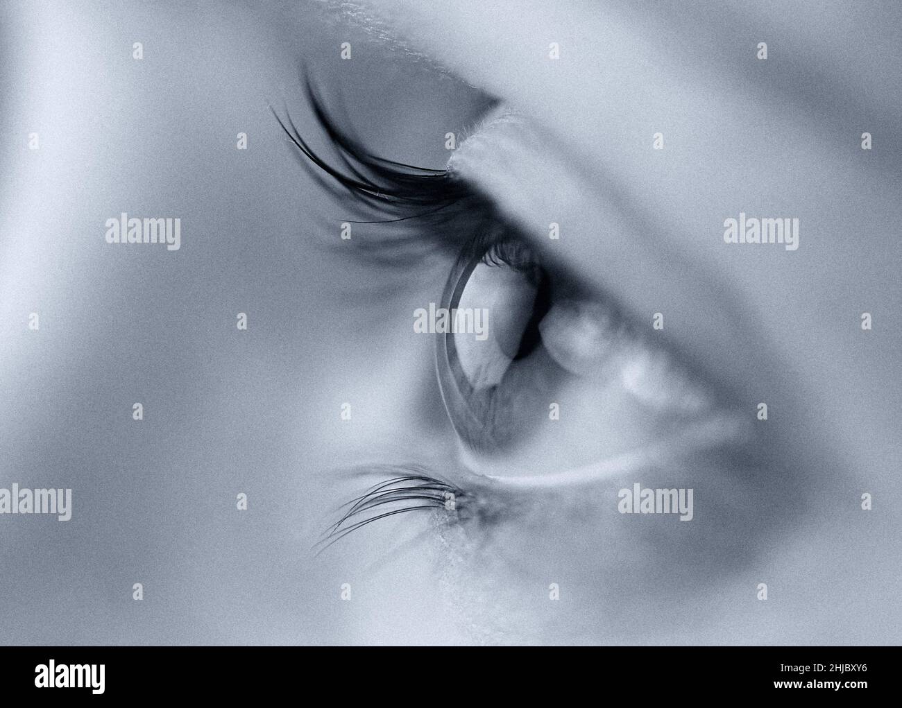 Closeup woman eye hi-res stock photography and images - Alamy