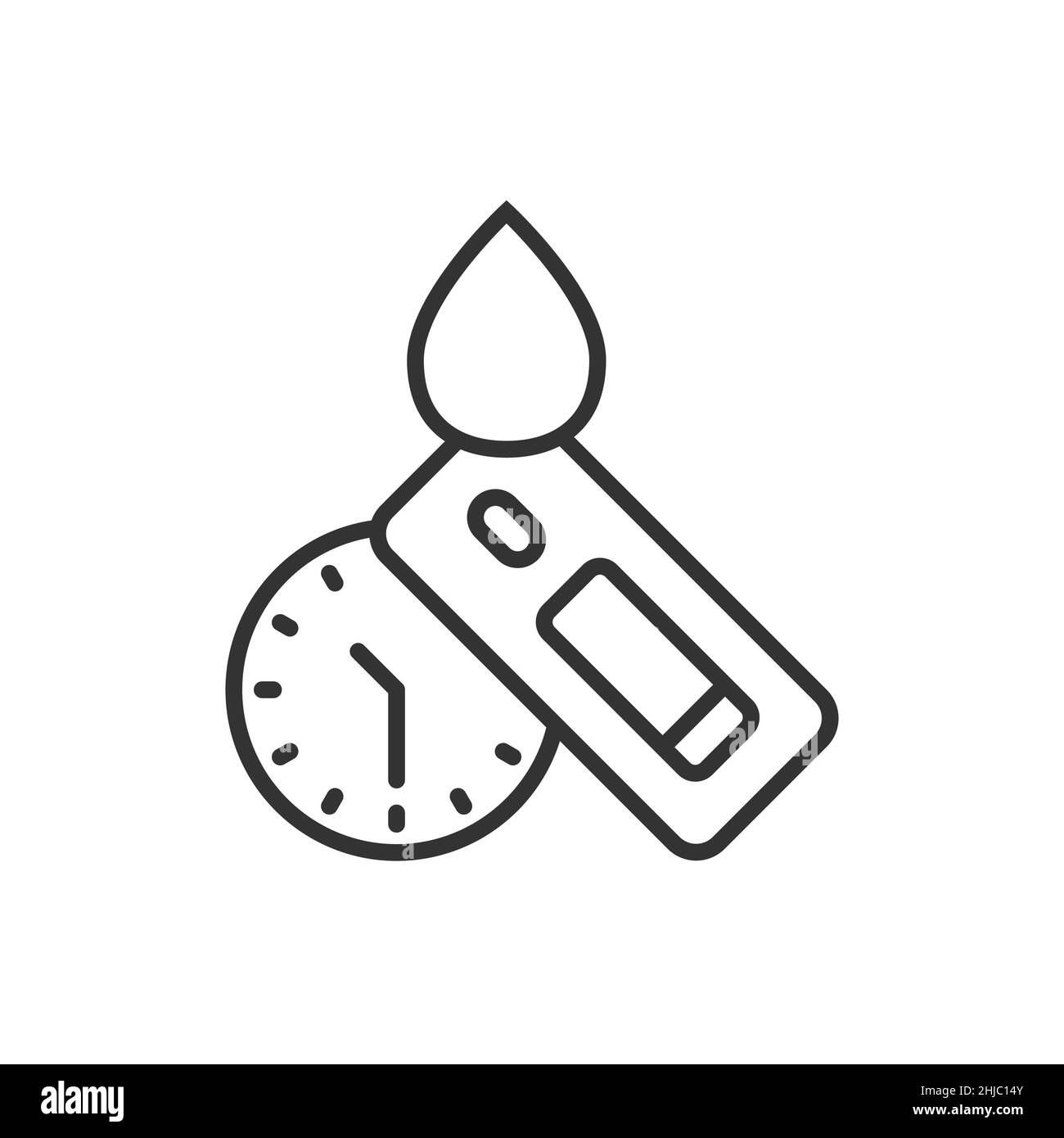 Coronavirus rapid test icon in flat style. covid-19 vector illustration ...