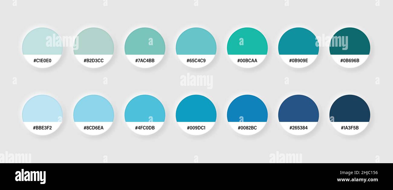 Color palette in flat style. Pantone swatch vector illustration on ...