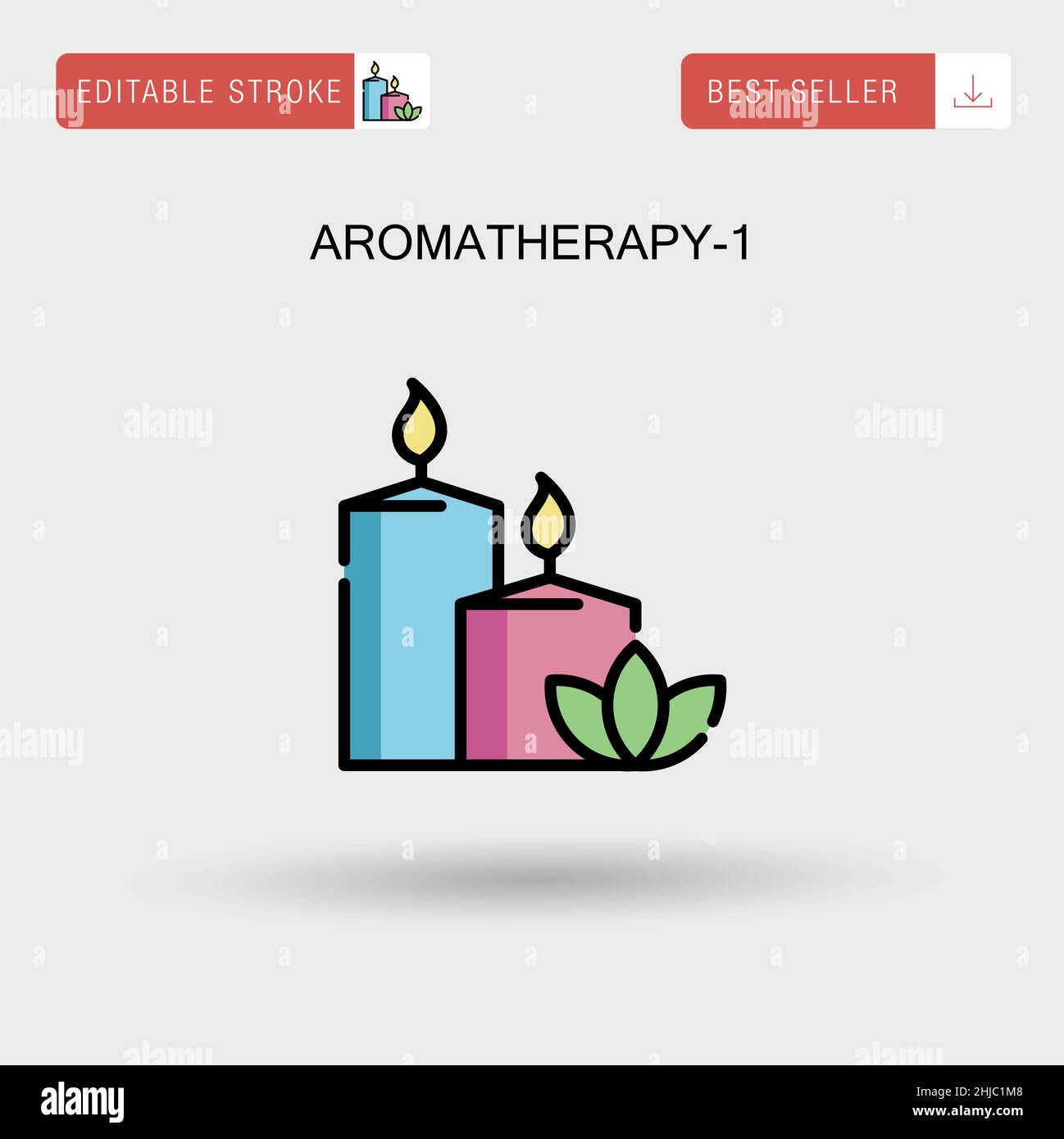 Aromatherapy1 Simple vector icon Stock Vector Image & Art Alamy