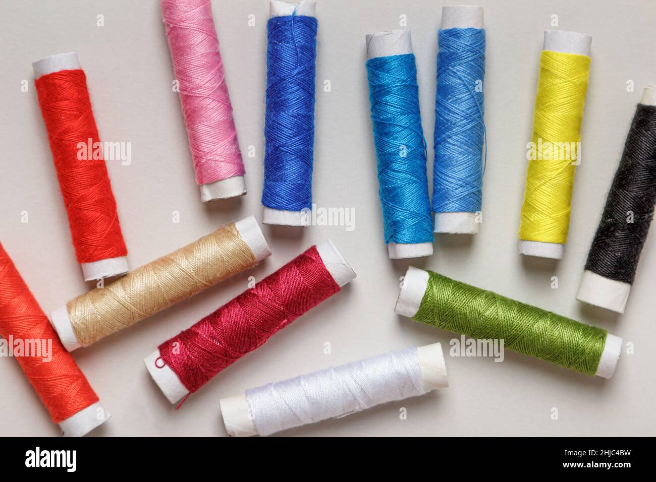 Set multi colored sewing hi-res stock photography and images - Alamy