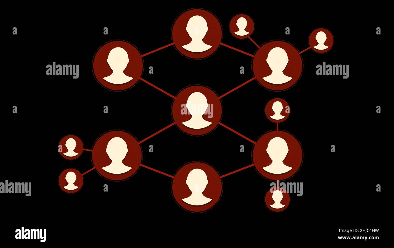 Social Network People Icon Link Connection Technology Loop Animation. Beautiful. Add Friends Network Icon Link Connection Technology Loop Animation. I Stock Photo