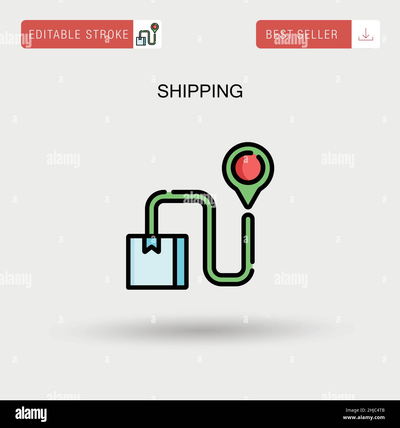 Shipping Simple vector icon Stock Vector Image & Art - Alamy