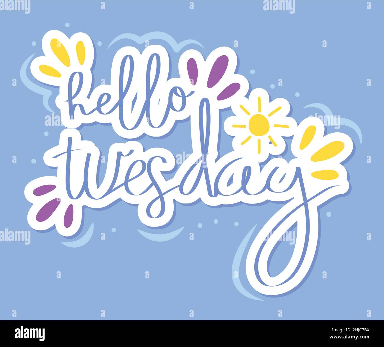 Work this morning tuesday Stock Vector Images - Alamy