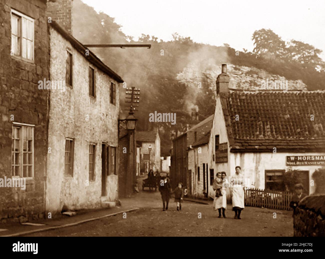 Abbey Road, Knaresborough, early 1900s Stock Photo Alamy