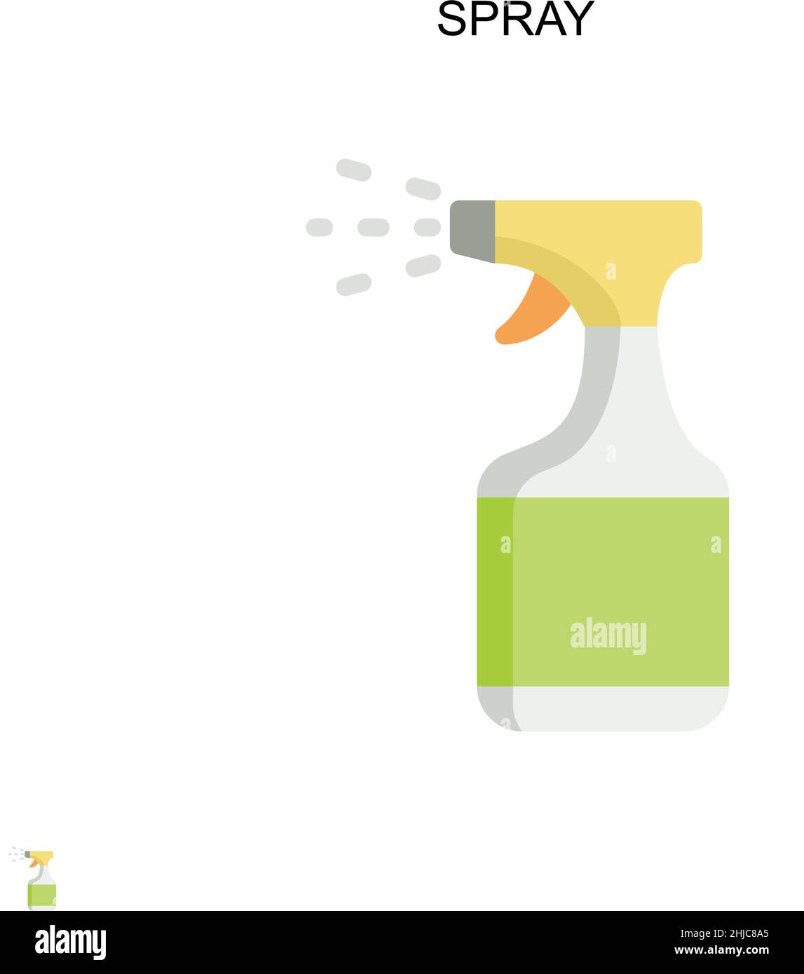 Spray cloud vector icon Cut Out Stock Images & Pictures - Alamy
