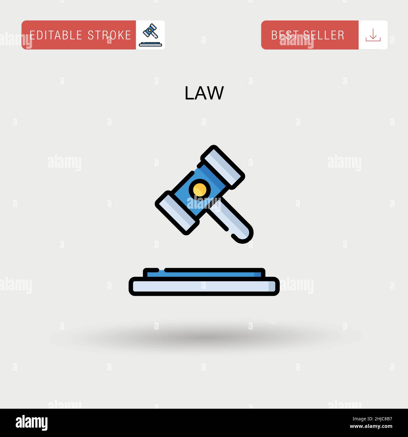 Law Simple vector icon Stock Vector Image & Art Alamy
