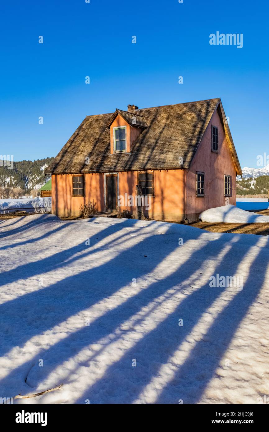 Pink House at John Moulton Homestead, part of the historic settlement