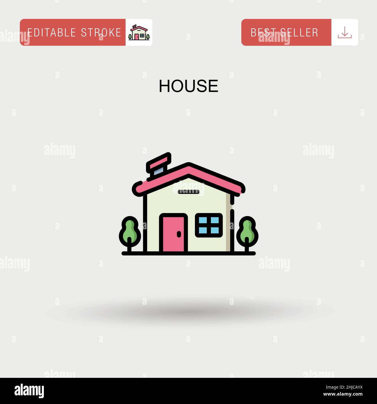 House Simple vector icon Stock Vector Image & Art - Alamy