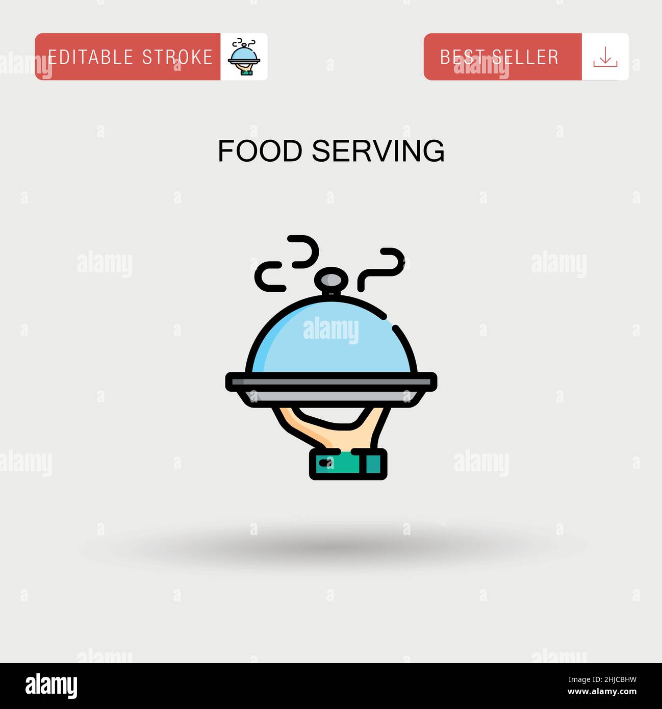 Food serving Simple vector icon Stock Vector Image & Art Alamy