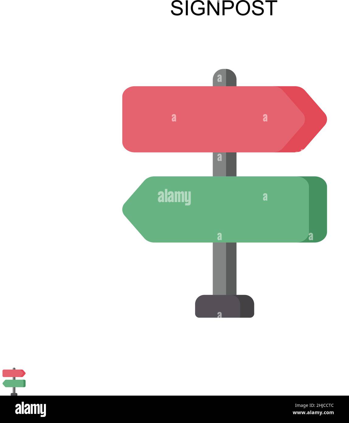 Wooden arrow sign pointing destination Stock Vector Images - Alamy