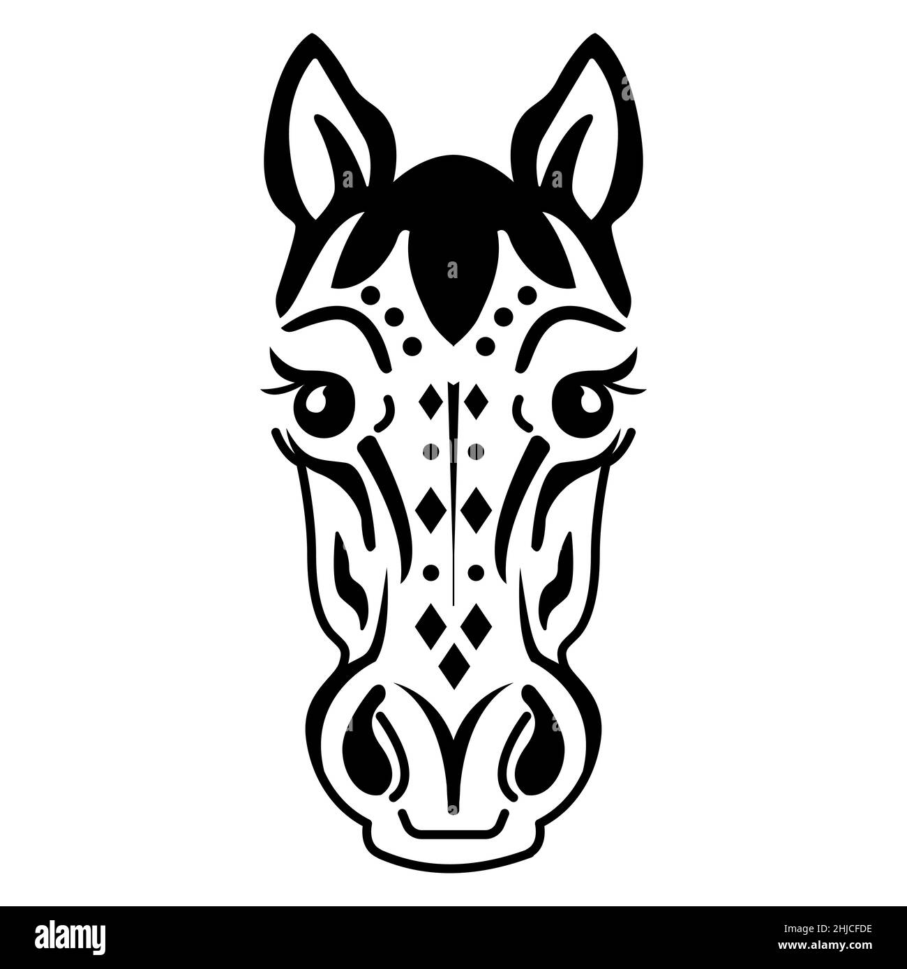 Horse face isolated on white background Stock Vector Image & Art Alamy