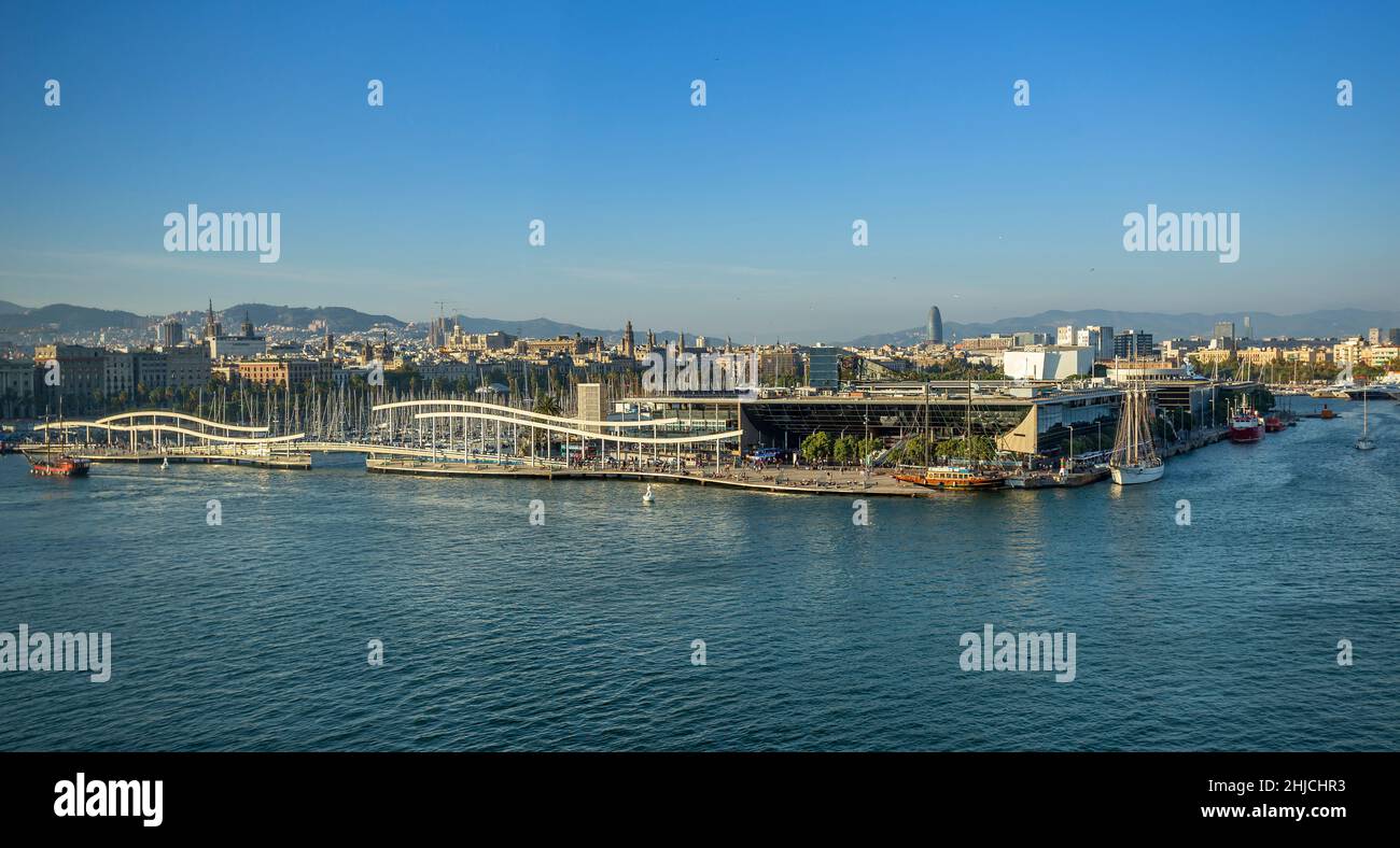 Beautiful view barcelona port hi-res stock photography and images - Alamy