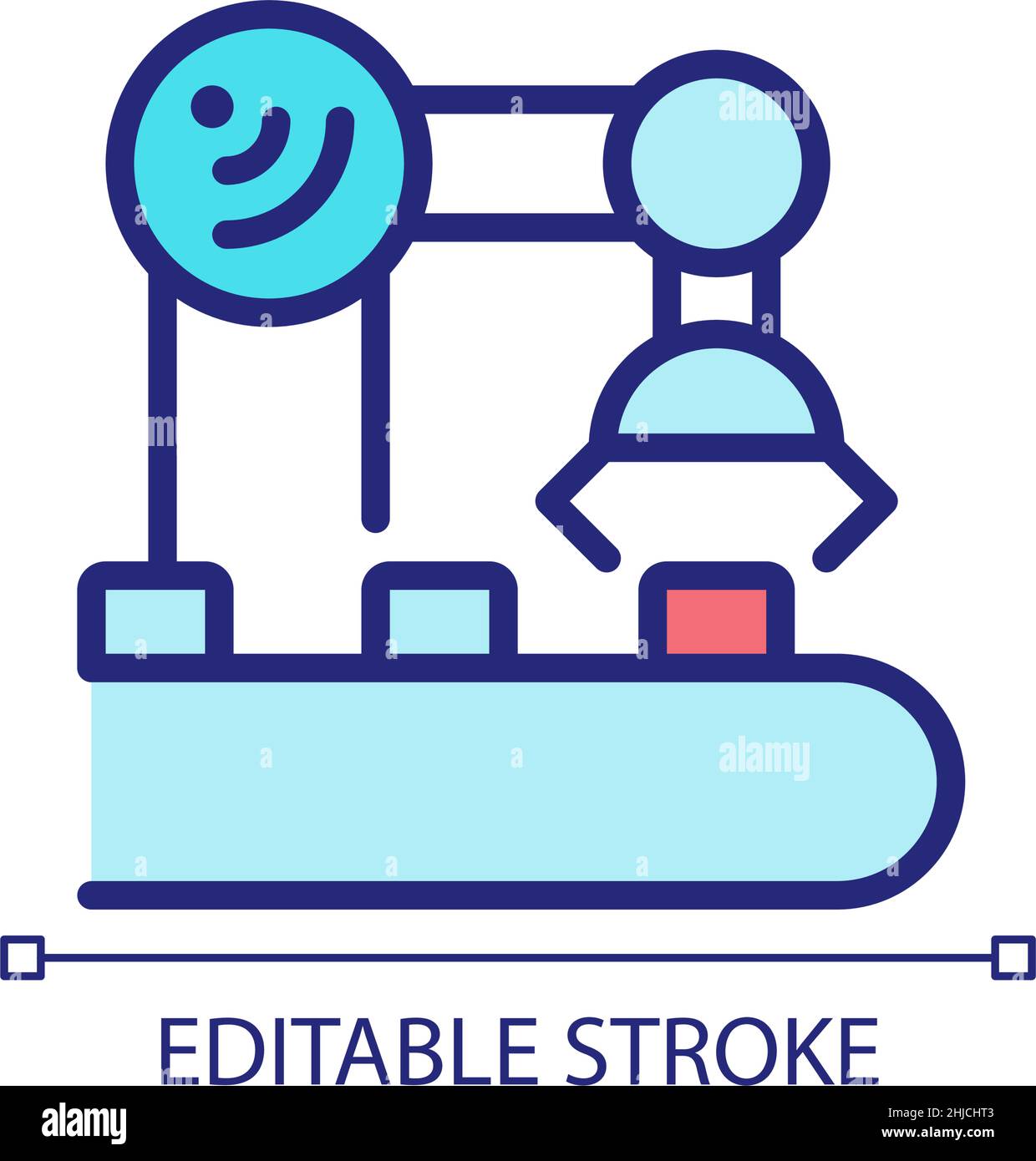 Industry equipment control pixel perfect RGB color icon Stock Vector ...