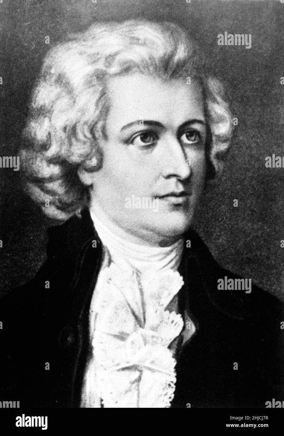Wolfgang Amadeus Mozart 1756-1791) was a child prodigy and Austrian composer of the Classical era. Stock Photo