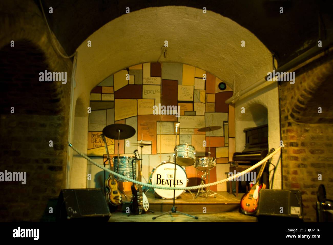 The Cavern Club, possibly the most famous club in the world. The Beatles played here hundreds of times in the early 1960s. Liverpool, England. Stock Photo