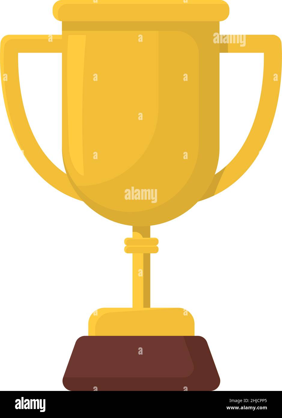 golden trophy icon on white background Stock Vector Image & Art - Alamy