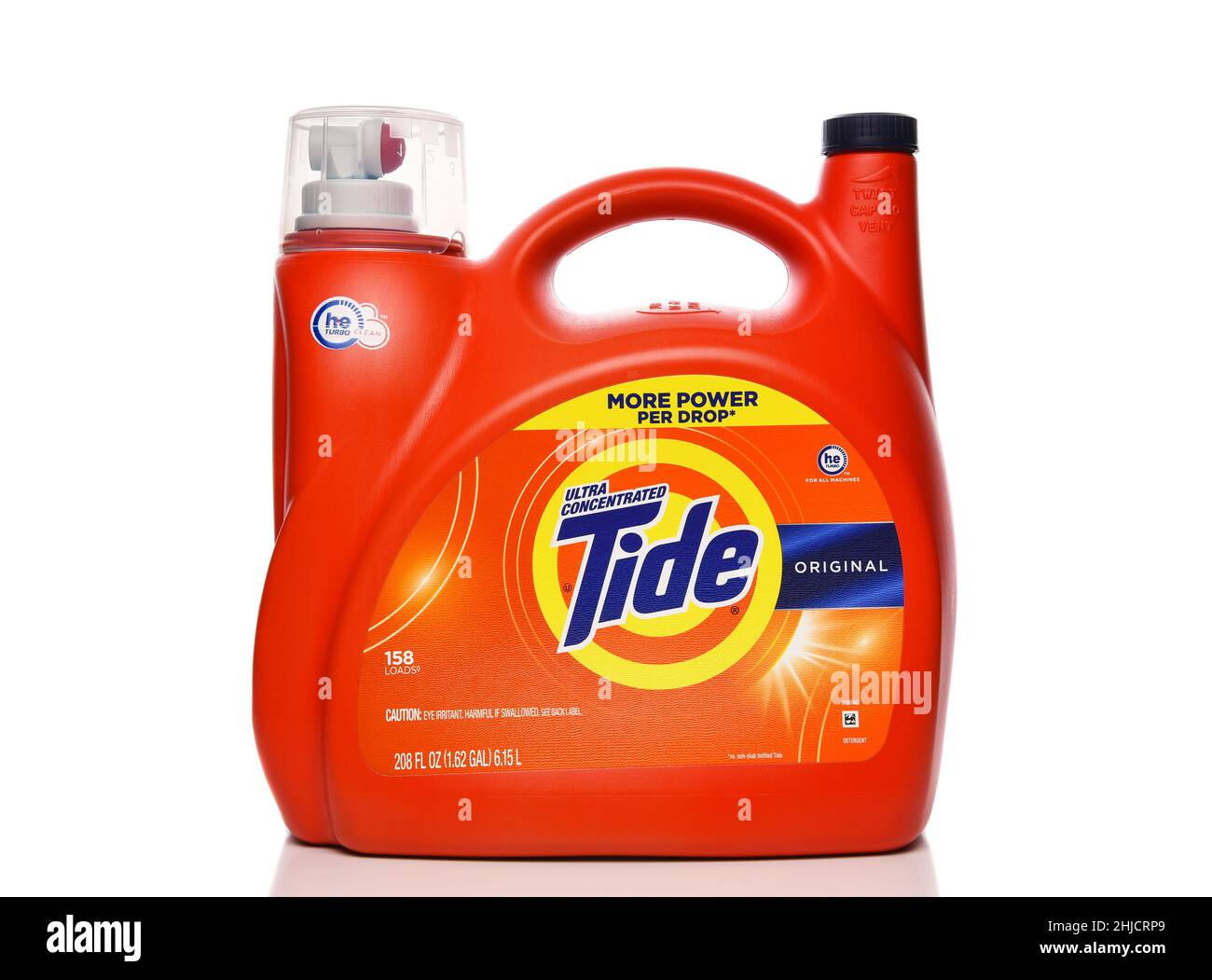 IRVINE, CALIFORNIA - 27 JAN 2022: A bottle of Tide Original Laundry Detergent. Stock Photo