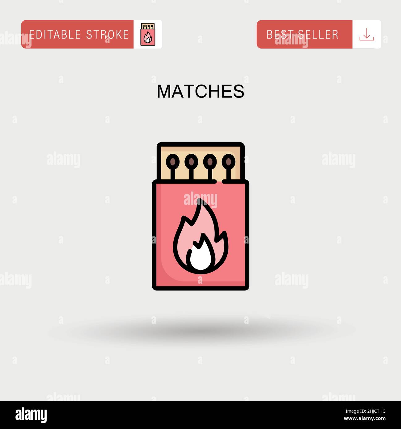 Matches Simple vector icon Stock Vector Image & Art - Alamy