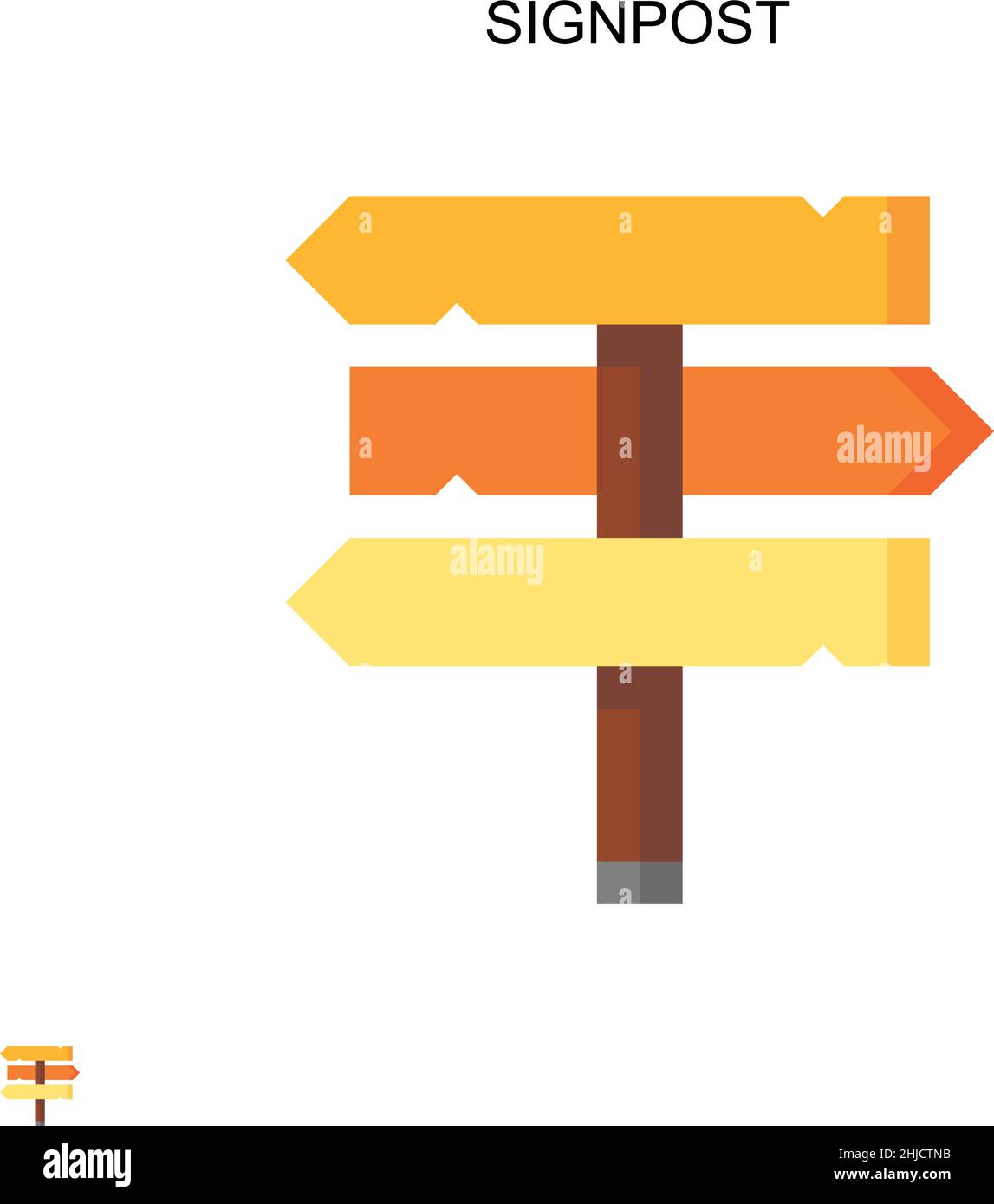 Lost road sign Stock Vector Images - Alamy