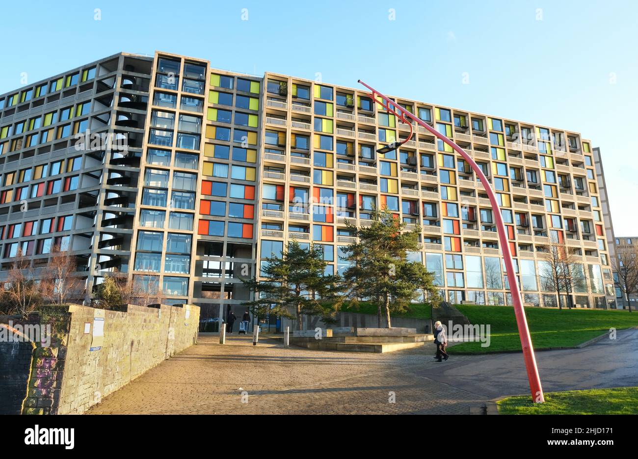Park Hill apartments, Sheffield. Built in the 1950s these flats have