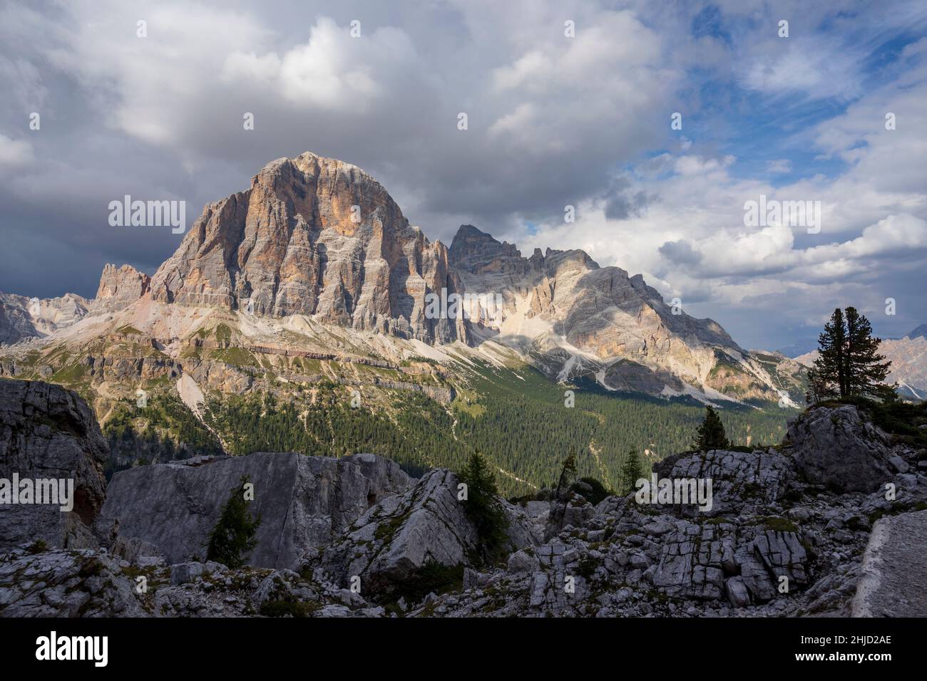 A view of Tofana massif in the Dolomites Stock Photo - Alamy