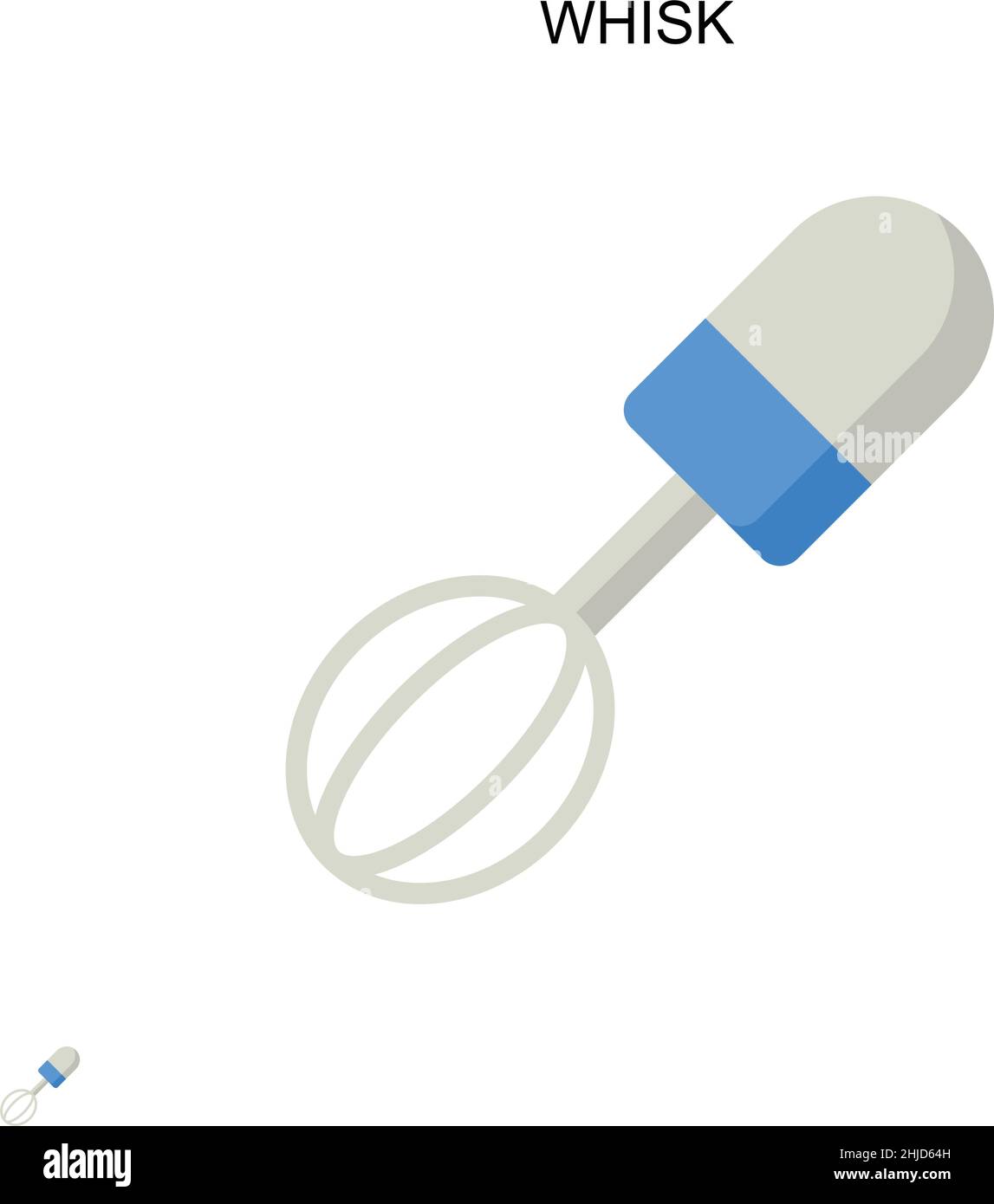 Whisk Simple vector icon. Illustration symbol design template for web mobile UI element. Stock Vector