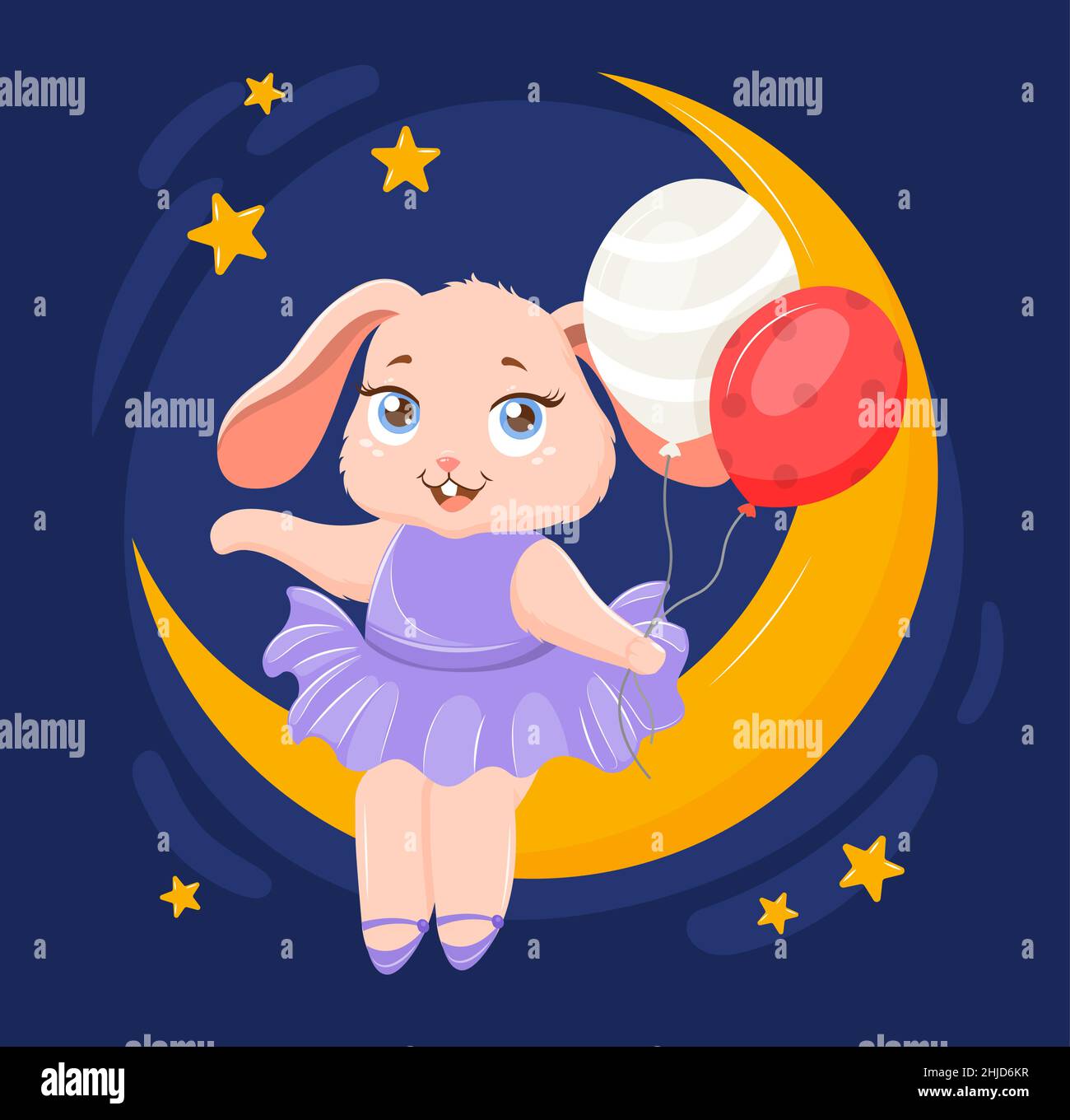 Cute bunny girl concept Stock Vector Image & Art - Alamy