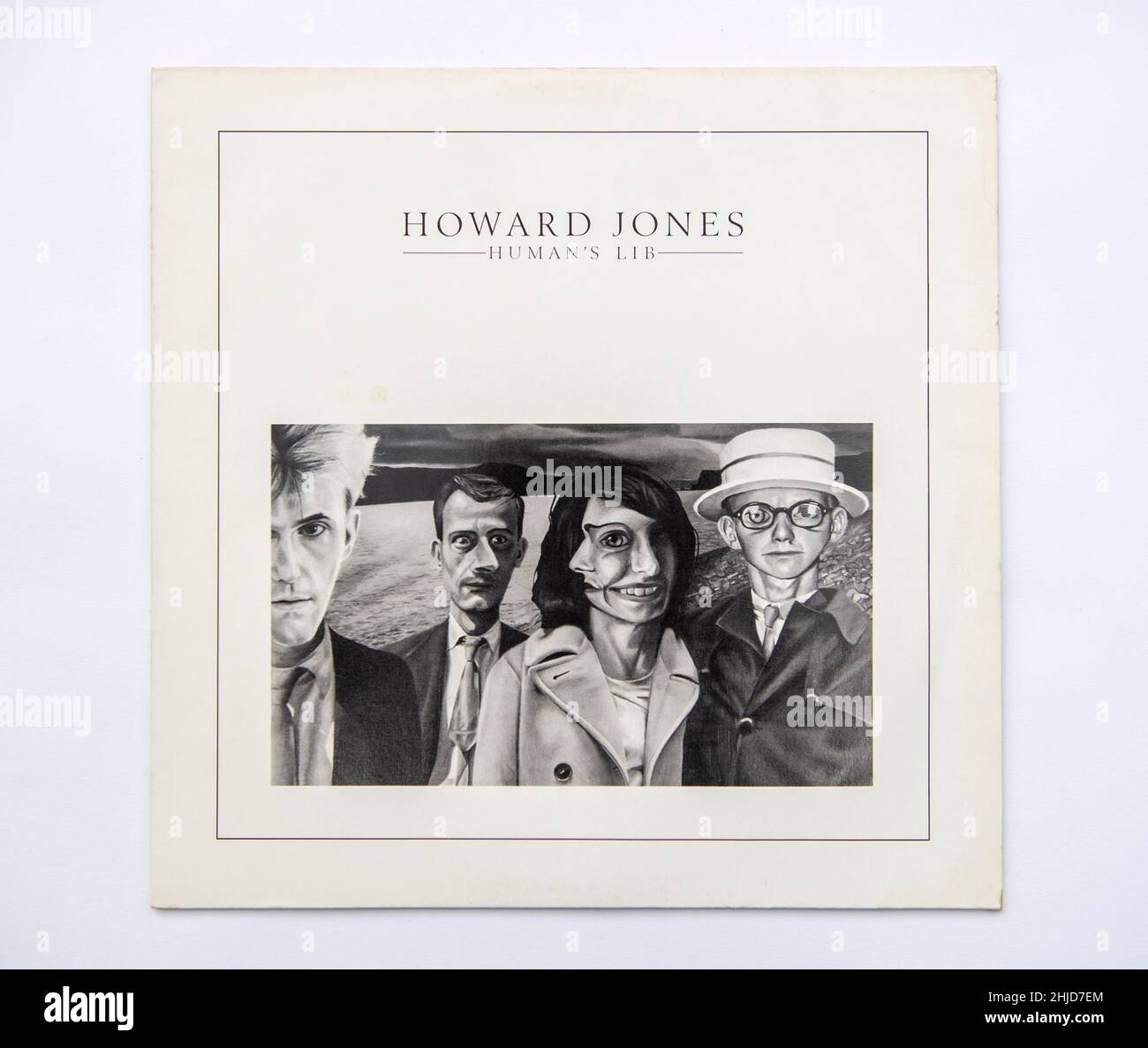 LP cover of Human's Lib, the debut album by Howard Jones, which was released in 1984 Stock Photo