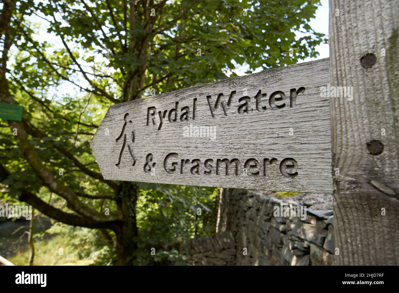 rydal water and grasmere walking path , lake district, cumbria, england, uk Stock Photo