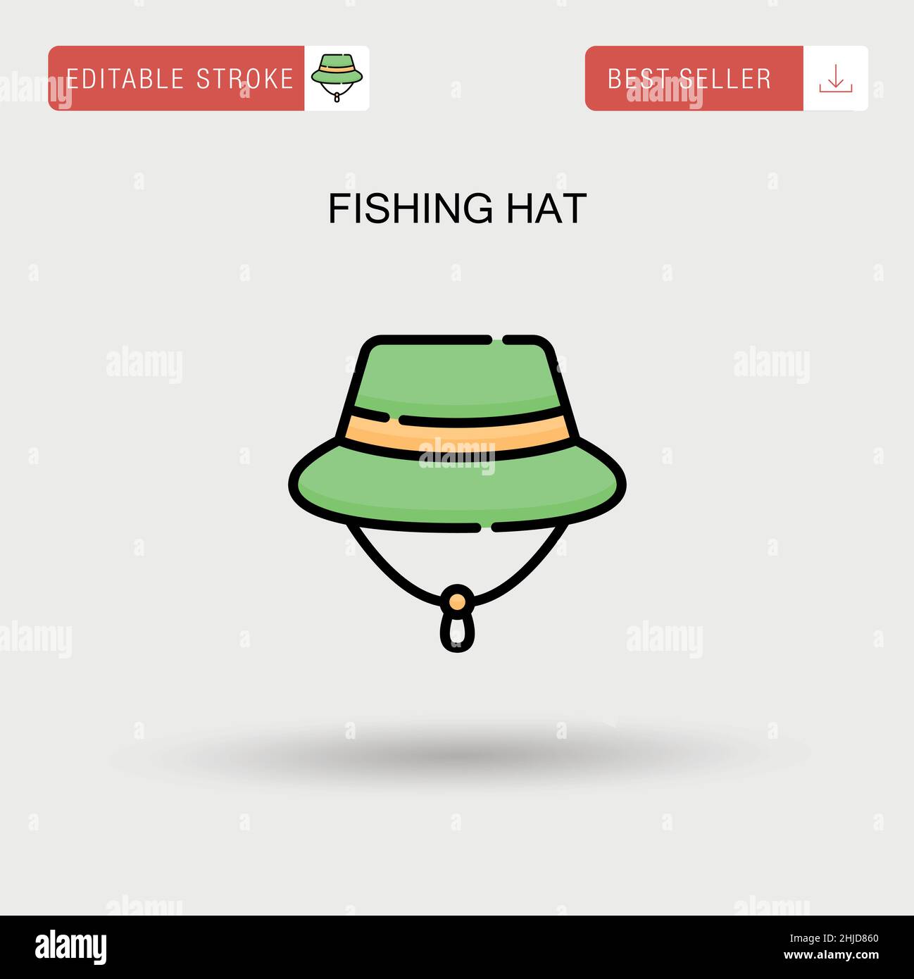 Fishing hat Simple vector icon Stock Vector Image & Art Alamy