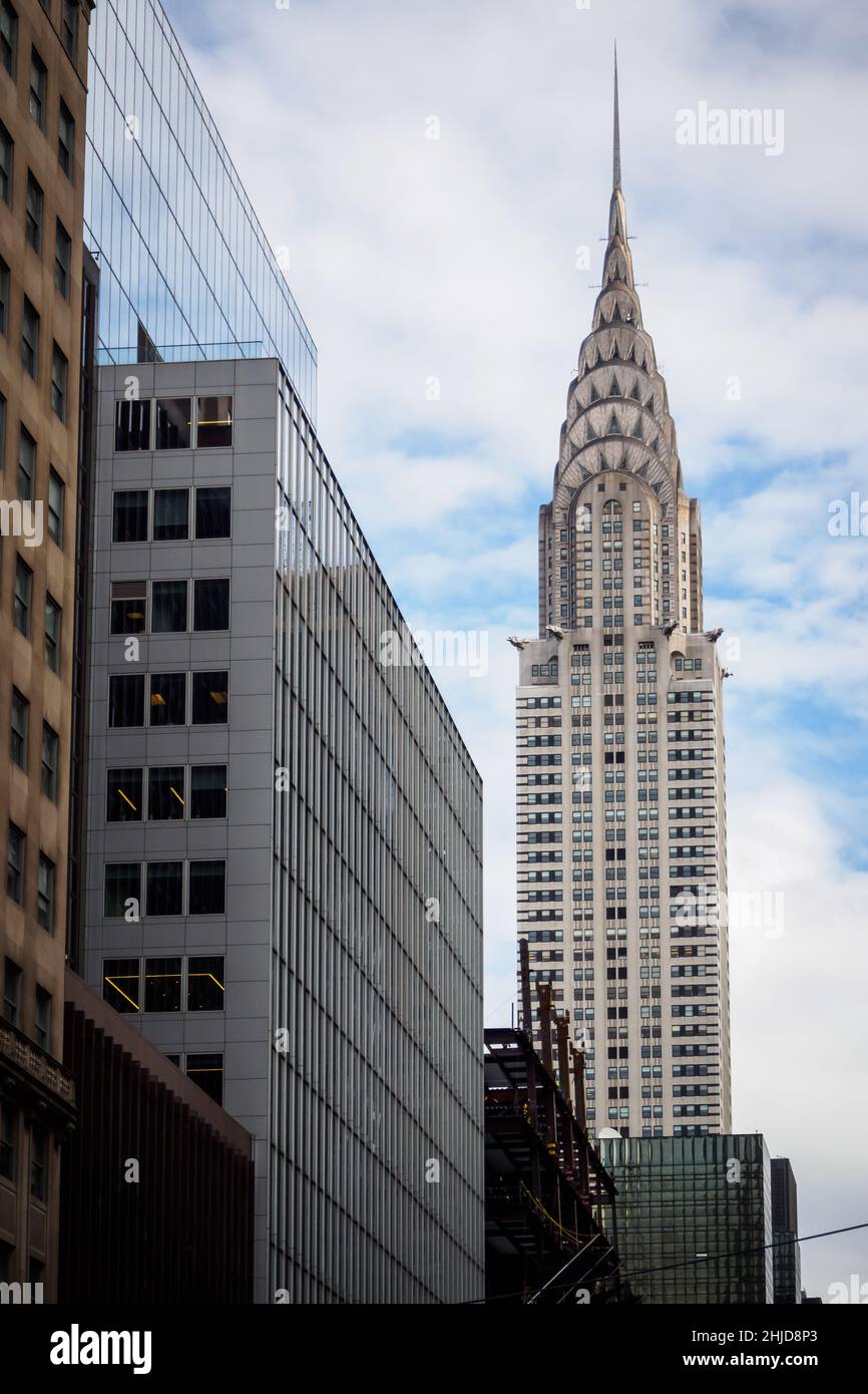 The Chrysler building on a sunny day in New York, NYC Stock Photo