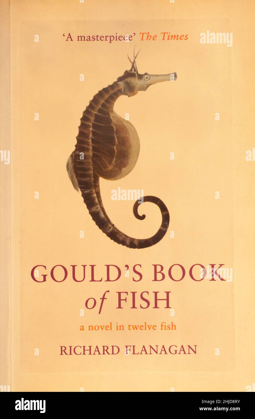 The book, Gould's Book of Fish by Richard Flanagan Stock Photo