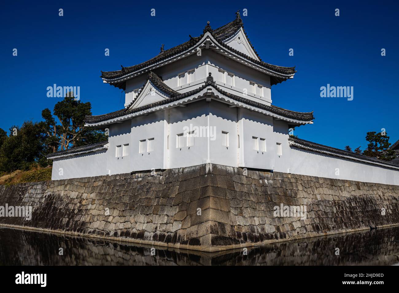 World Heritage Site: Nijo Castle (Nijo-jo), Kyoto, Japan. Built in 1603 and completed in 1626. Residence of the first Tokugawa Shogun Ieyasu.  This is Stock Photo