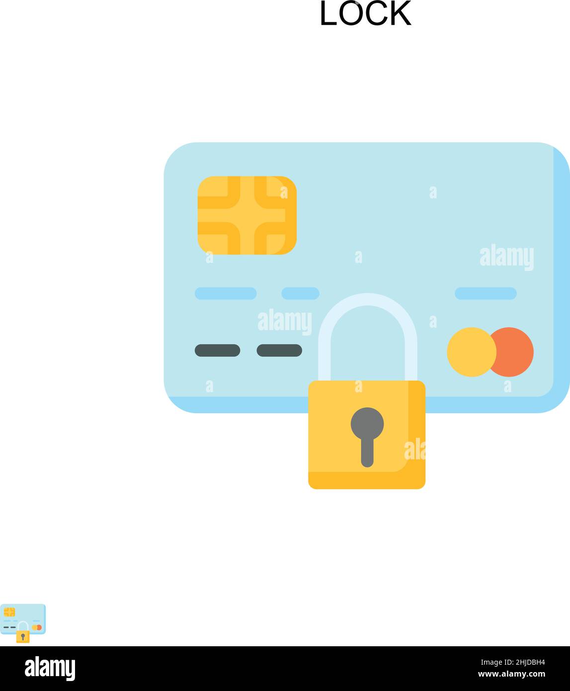 Lock Simple vector icon. Illustration symbol design template for web ...