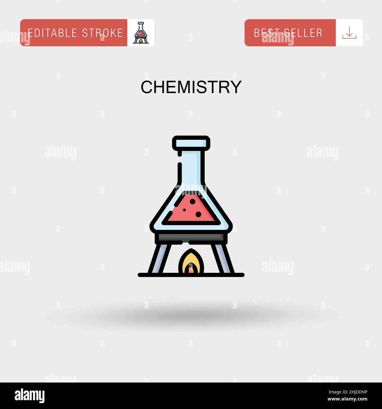 Chemical reaction chemistry lab concept Stock Vector Images - Alamy