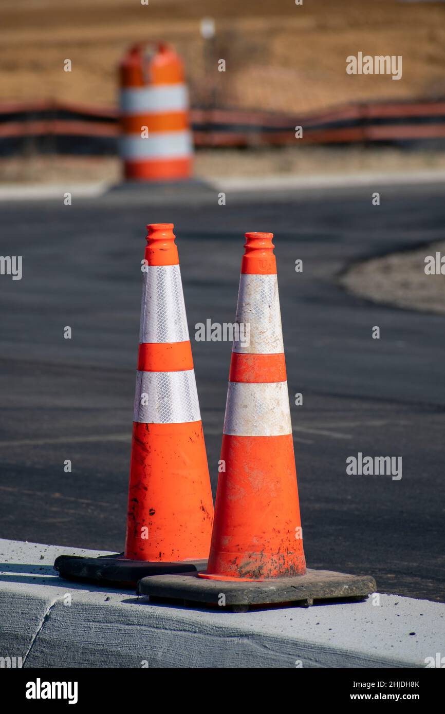 Traffic barrel out of focus hires stock photography and images Alamy