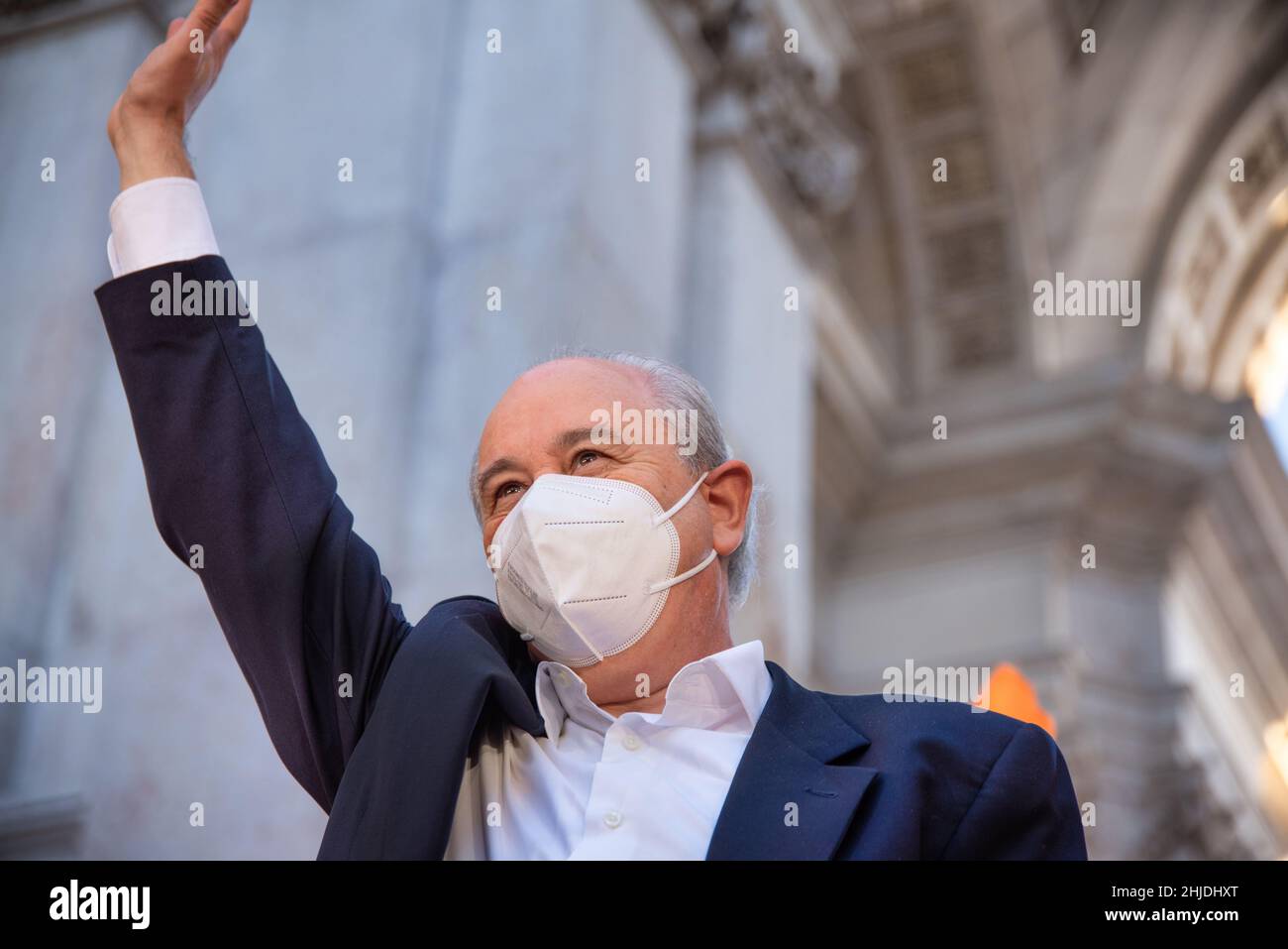 Rui Rio in the social democratic party rally for the 2022 legislative ...