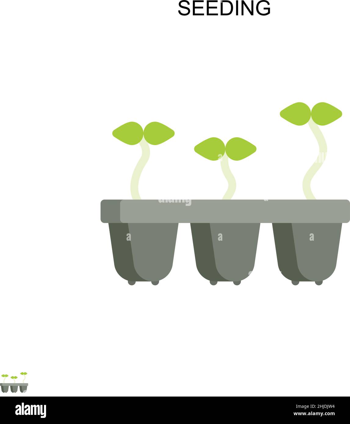 Seeding Simple vector icon. Illustration symbol design template for web ...
