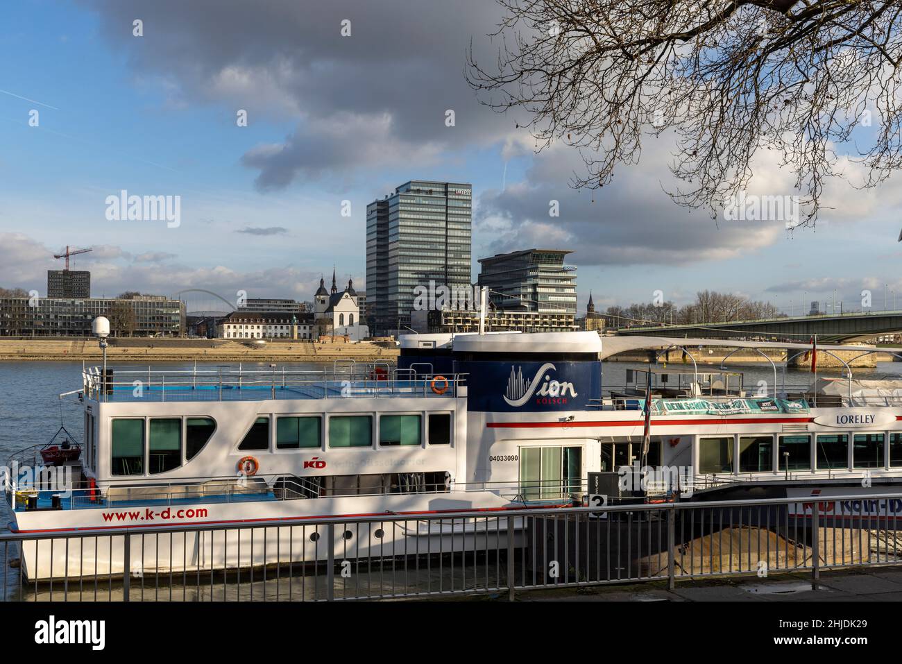 Lanxess corporation headquarters in Cologne near Rhine river Stock ...