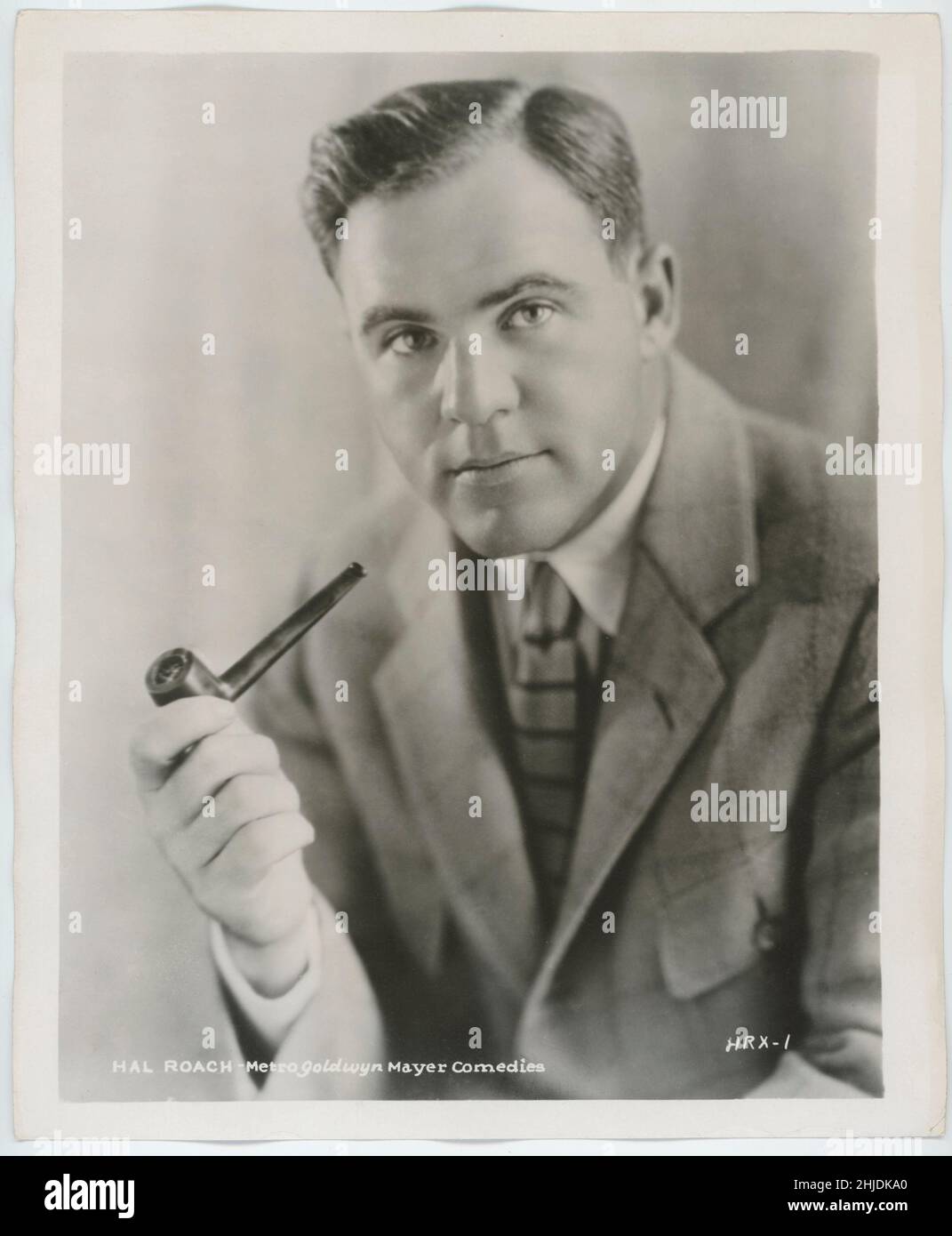 Hal Roach. American movie producer, 1892.1992. He produced the movies with some of the greatest moviestars like Harold Lloyd and Laurel and Hardy. 1930s Stock Photo